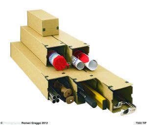 longBox M Universalversandhülse "Premium" - Quadratisch - Kartons für lange und gerollte Güter - Extrem stabile Wellpappe, braun